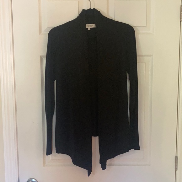 Simons Open-Front Cardigan (Black) - Picture 6 of 14